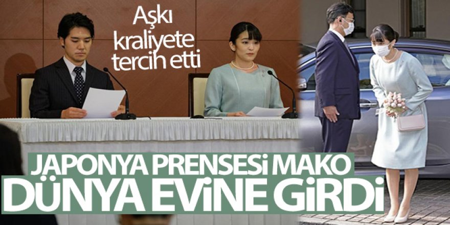 Aşkı kraliyete tercih eden Japonya Prensesi Mako dünya evine girdi