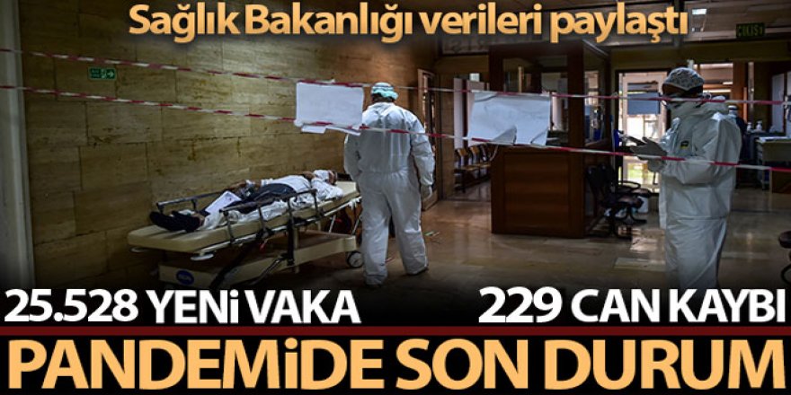 Son 24 saatte korona virüsten 229 kişi hayatını kaybetti