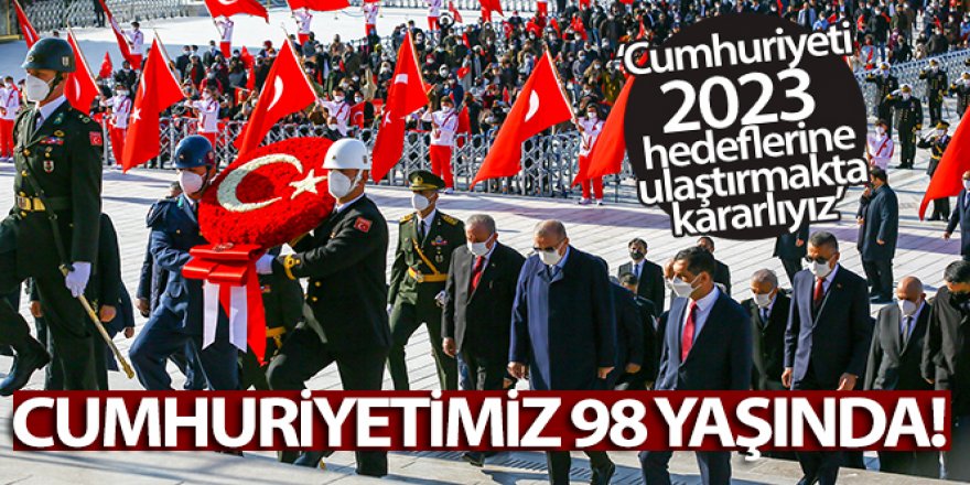 Anıtkabir'de 29 Ekim Cumhuriyet Bayramı Töreni