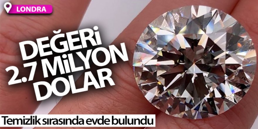 Temizlik sırasında evde 2.7 milyon dolarlık elmas yüzük buldu