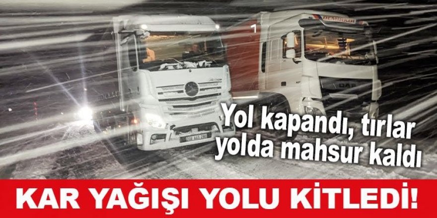 Erzurum’da yollar buz pistine döndü