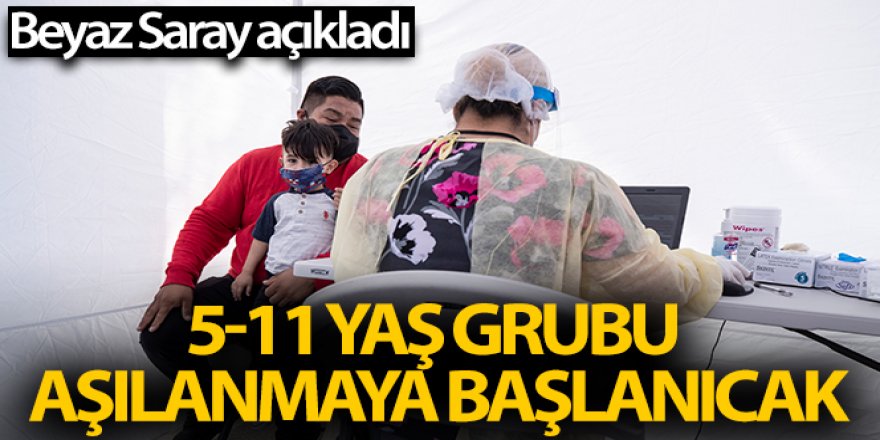 ABD'de gelecek hafta 5-11 yaş grubunun Covid-19'a karşı aşılanmaya başlaması bekleniyor