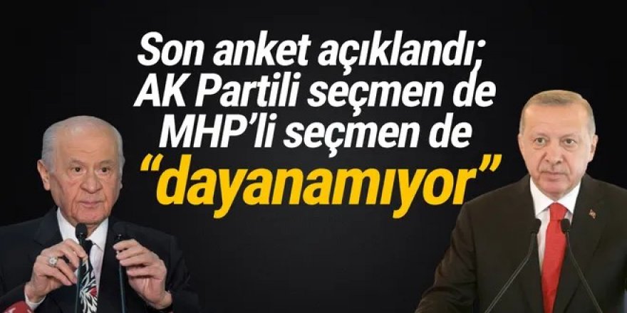 MetroPOLL'ün son anketi açıklandı: ''AK Partili ve MHP'li seçmen de dayanamıyor''