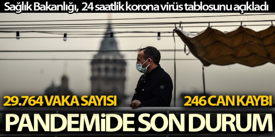 Son 24 saatte korona virüsten 246 kişi hayatını kaybetti