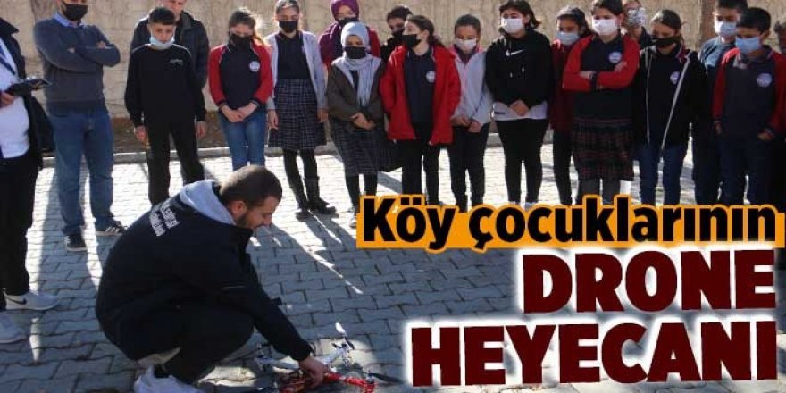 Köy çocuklarının roket ve drone heyecanı