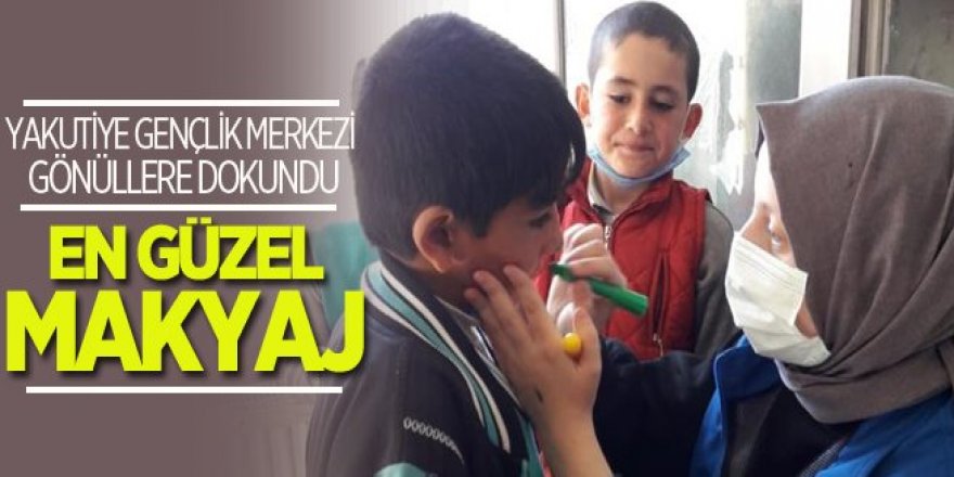 Erzurum'daki gönüllü gençlerden kırsaldaki öğrencilere kişisel bakım hizmeti