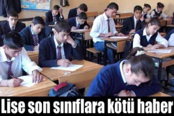 Liseliler bu haberi okuyun!