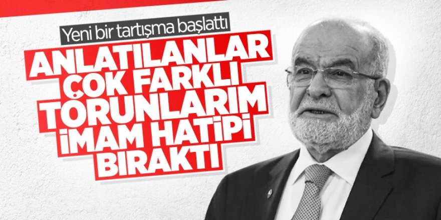 Temel Karamollaoğlu: Torunlarım imam hatipi bıraktı