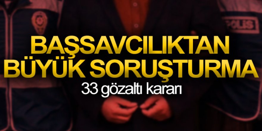 İcra memurlarına yönelik rüşvet soruşturmasında 33 gözaltı kararı