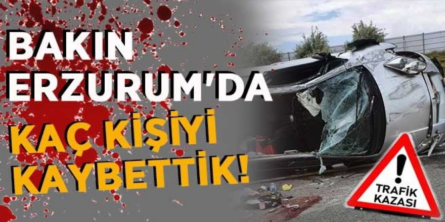 Erzurum'da trafik istatistikleri açıklandı