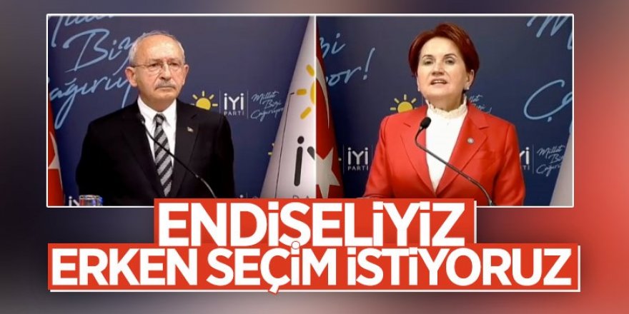 Kılıçdaroğlu ve Akşener 'acil gündemle' toplandı!