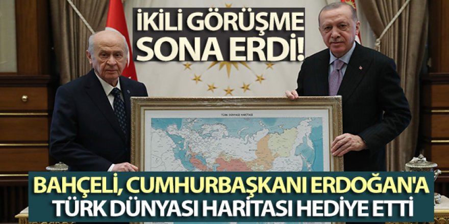 Cumhurbaşkanı Erdoğan, Bahçeli'yi kabul etti