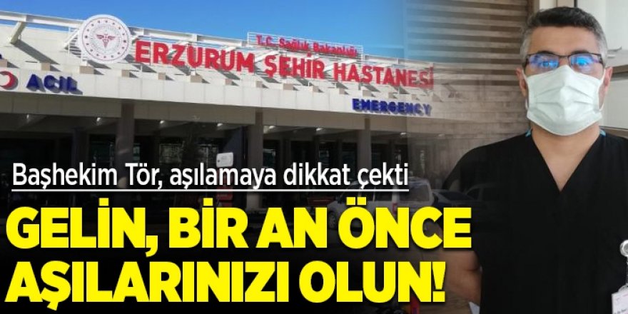 Başhekim Doç. Dr. Tör, aşılamaya dikkat çekti