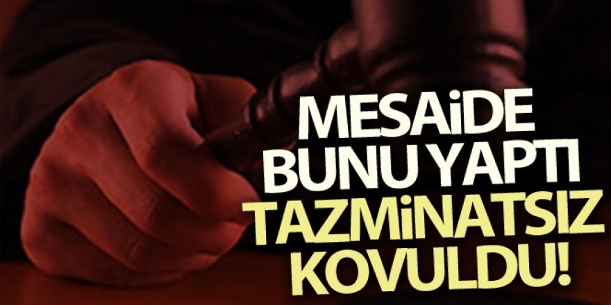 Mesaide gazete okudu, tazminatsız kovuldu