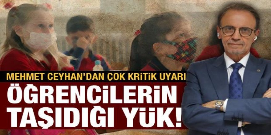 Mehmet Ceyhan: Çocuklar okula virüs yüküyle dönecek