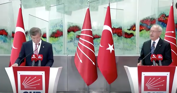 Kemal Kılıçdaroğlu ve Ahmet Davutoğlu'ndan ortak basın açıklaması