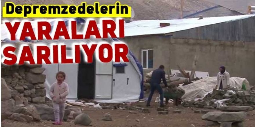 Erzurum’da depremzedelerin yaraları sarılıyor