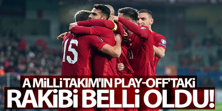 A Milli Takım'ın Play-Off'taki rakibi belli oldu!