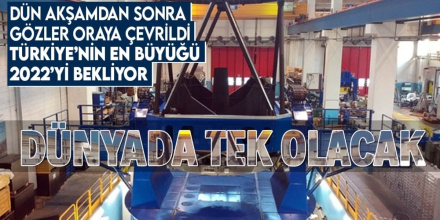 Teleskobunun aynası dev kargo uçağıyla Erzurum’a getirildi