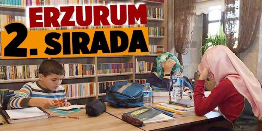 Erzurum kütüphane sayısında 2’inci sırada