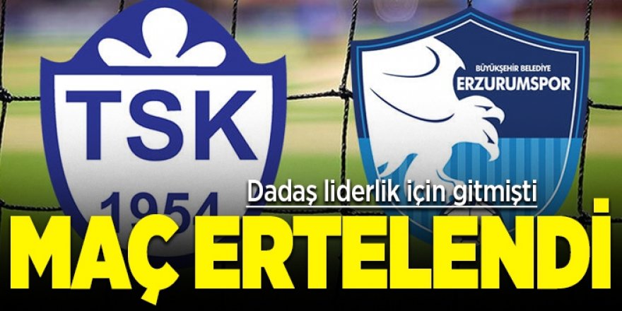 Tuzlaspor - BB Erzurumspor maçı ertelendi