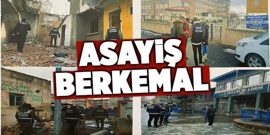 Erzurum Polisi Uyuşturucuya geçit vermiyorl