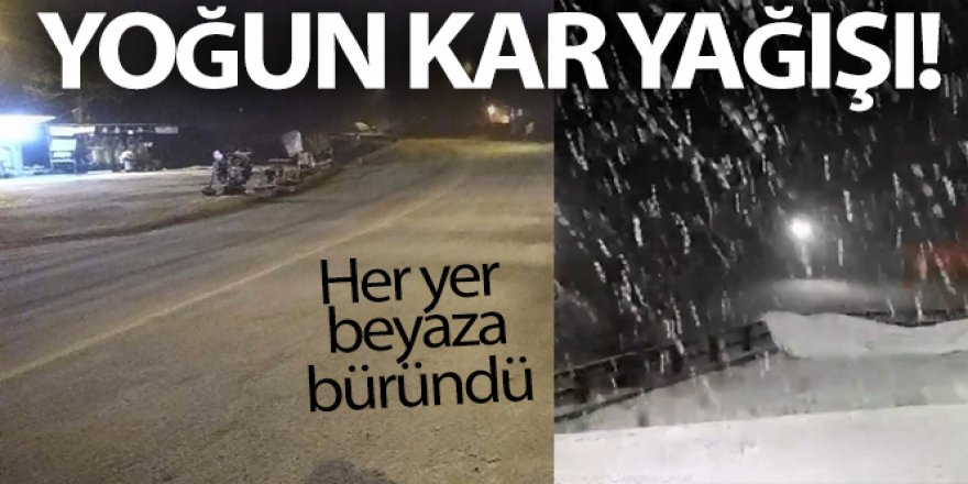 Erzurum’da yoğun kar yağışı etkili oluyor