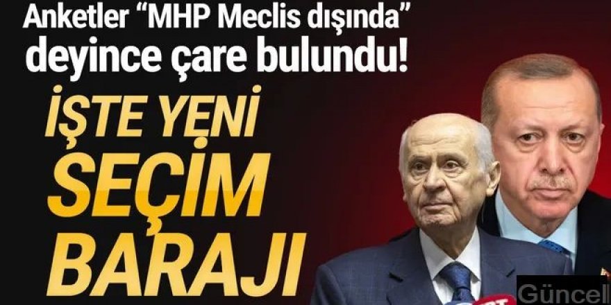 AK Parti ile MHP anlaştı; seçim barajı belli oldu!