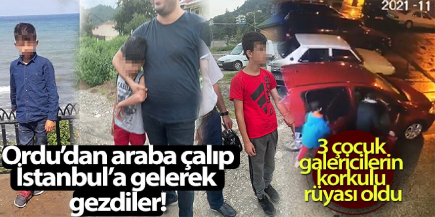 Çocukların hırsızlık turnesi, şehir şehir gezip araba çalıyorlar