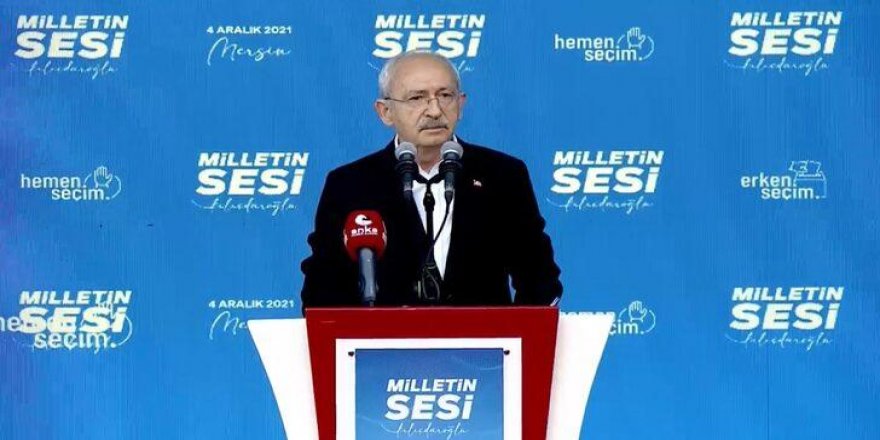 Kemal Kılıçdaroğlu Mersin mitinginde açıkladı