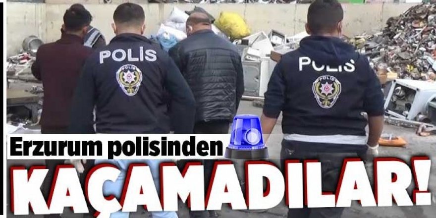 Erzurum polisi 36 olayı aydınlattı