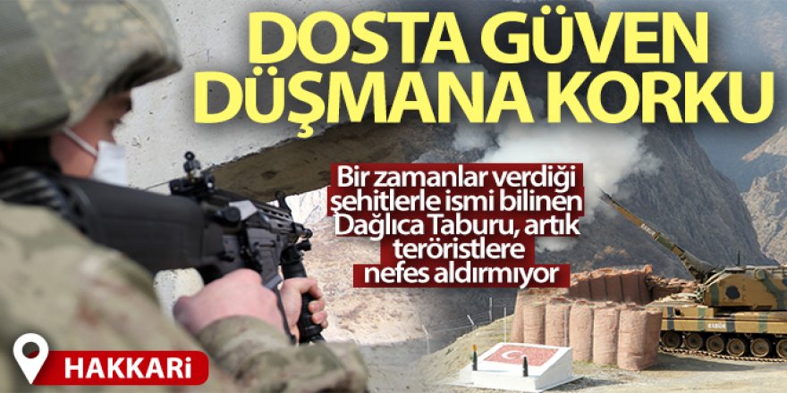 Hudut kartallarından dosta güven düşmana korku