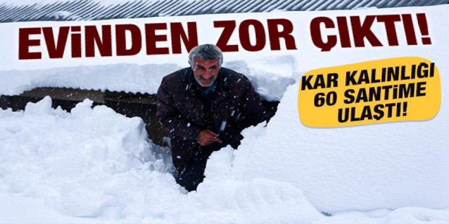 Muş'ta 1600 rakımlı köy kara gömüldü