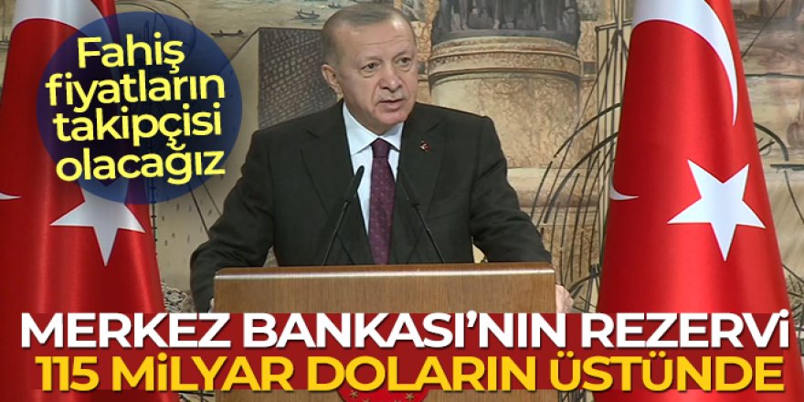Erdoğan'dan Merkez Bankası'nın rezervlerine ilişkin açıklama!