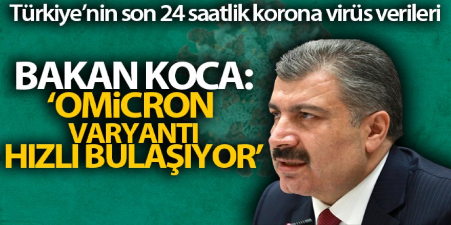 Sağlık Bakanlığı, Türkiye'nin son 24 saatlik korona virüs tablosunu açıkladı