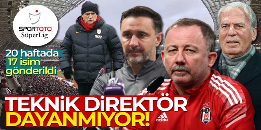 Süper Lig'e teknik direktör dayanmıyor; 20 haftada 17 isim!