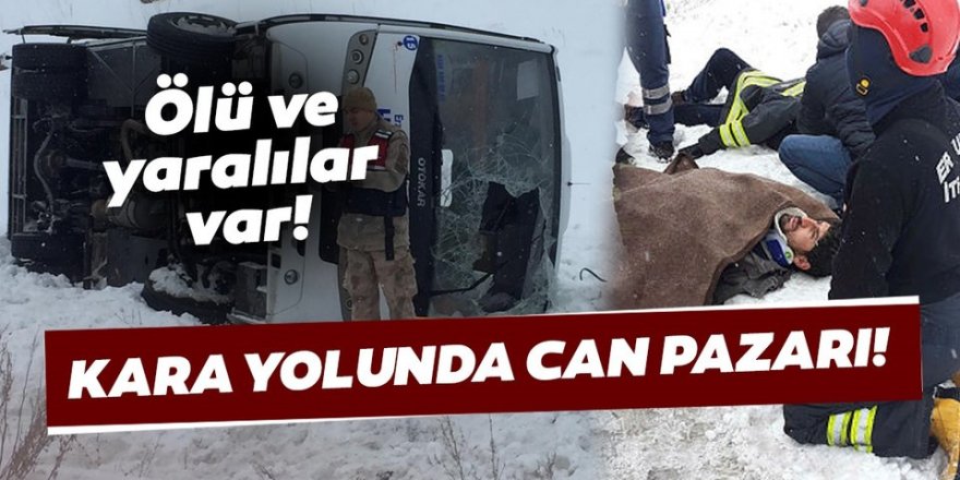 Horasan’da trafik kazası: 2 kişi öldü, 2 kişi yaralandı