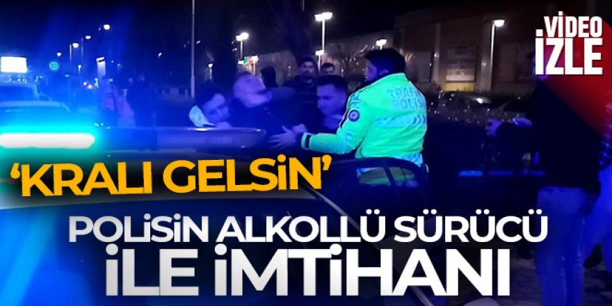 Yayaya çarpıp "Kralı gelsin" diyen alkollü sürücü, taşkınlık çıkarınca gözaltına alındı