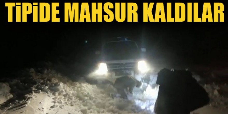 Erzurum'da Tipide mahsur kalan öğrenciler kurtarıldı