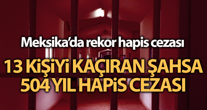 Meksika'da 13 kişiyi kaçıran şahsa 504 yıl hapis