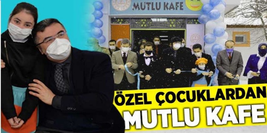 Erzurum’da ‘üreten özel çocuklar mutlu kafe’ açıldı