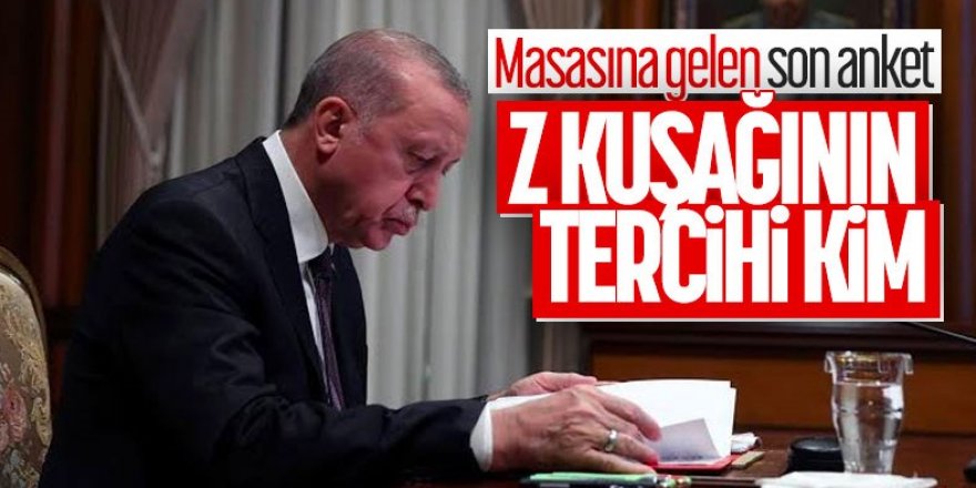 Gençlerin ilk tercihi Erdoğan