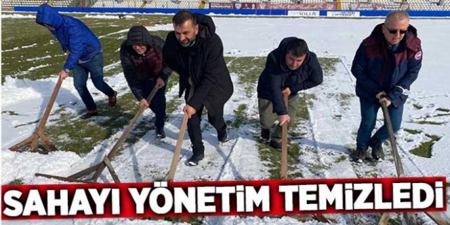 Erzurumspor maçı için temizlediler