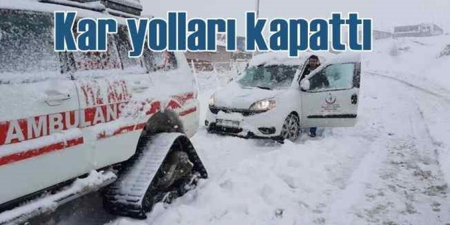 Kar ve tipi Türkiye’deki birçok il ve ilçe yolunu ulaşıma kapattı