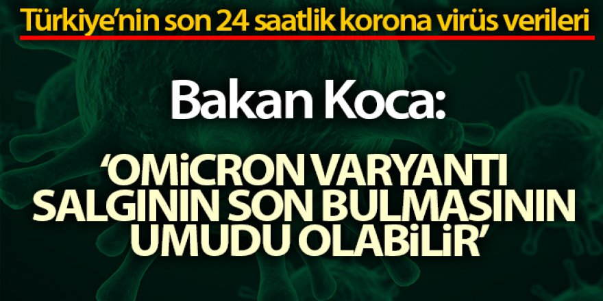 Sağlık Bakanlığı, Türkiye'nin son 24 saatlik korona virüs tablosunu açıkladı