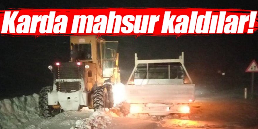 Erzurum'da mahsur kalan vatandaşlar kurtarıldı