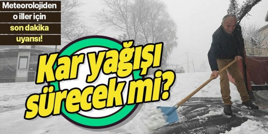 Doğu Anadolu’da kar yağışı devam edecek