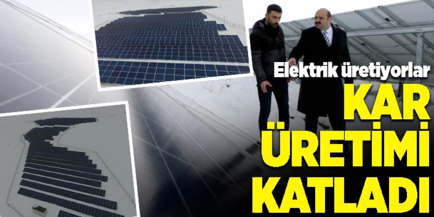 Kardan elektrik üretiyorlar