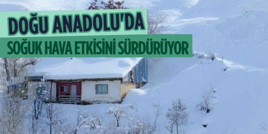 Doğu Anadolu’da soğuk hava etkisini sürdürüyor