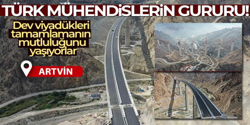 Türk mühendisler dev viyadükleri tamamlamanın mutluluğunu yaşıyor